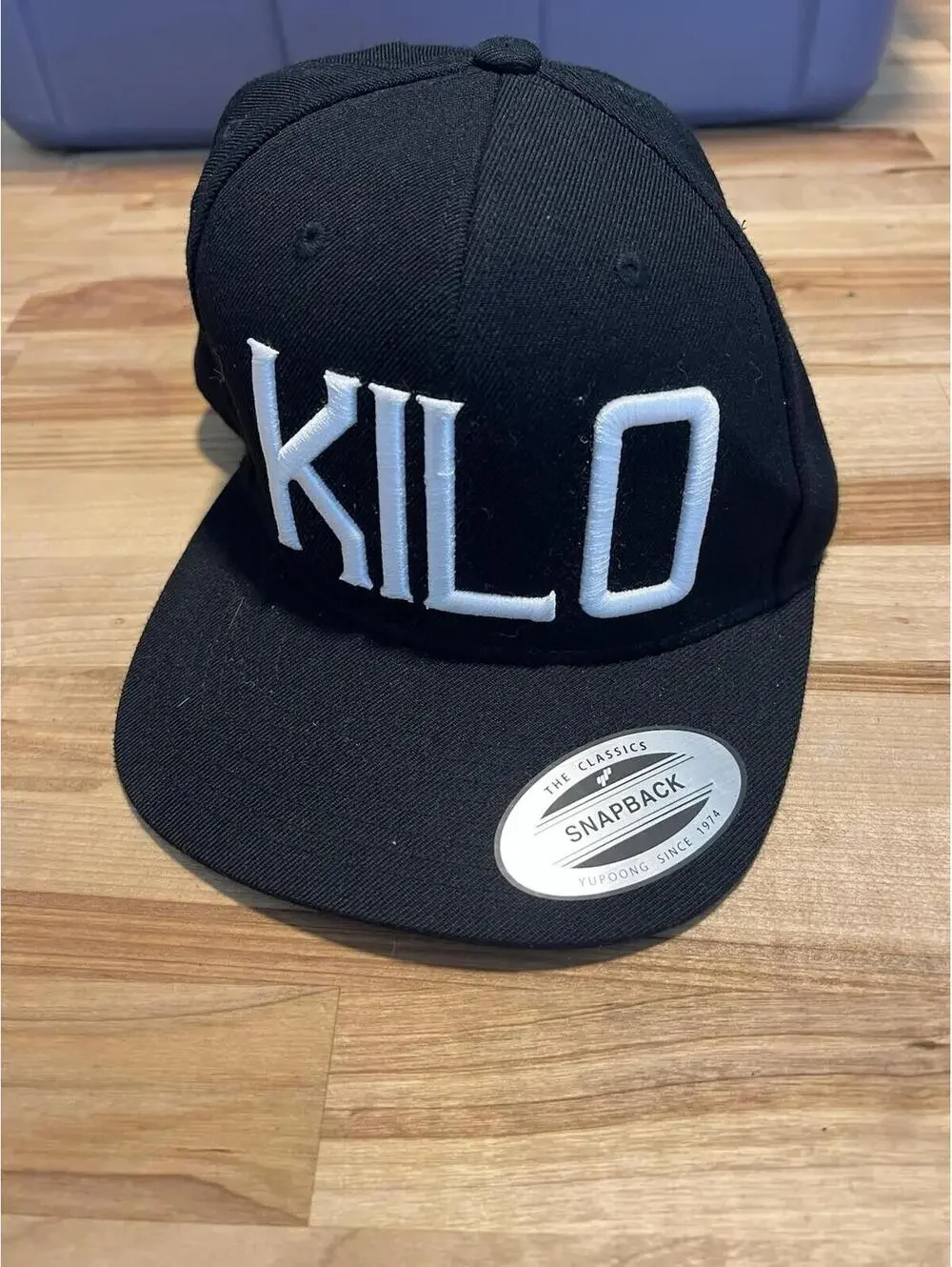 Kilo SnapBack Baseball Hat Black  Adjustable 97